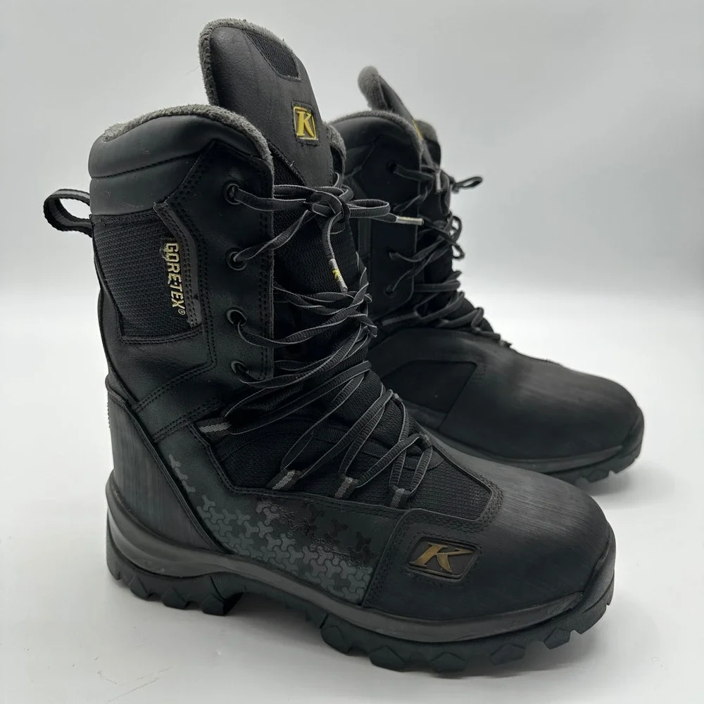 Klim Adrenaline GTX Mens Snowmobile Boots Gore-Tex Thinsulate Black Size 9